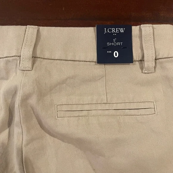 NWT J Crew 5” Chino Shorts Size 0 - Picture 3 of 5